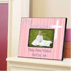    Personalized First Communion The Light of God Pink Picture Frames