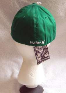   MENS O HURLEY HAT GREEN SHAMROCK IRISH LARGE/XLARGE HURLEY FLEX FIT