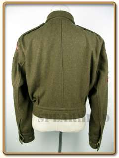 WW2 Canadian Army Battle Dress Jacket L 1stParachuteBn  