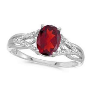 52ct Ruby and Diamond Cocktail Ring 14K White Gold  