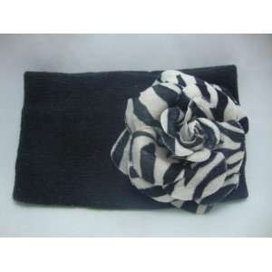   : NEW Zebra Flower Black Winter Ear Warmer Headband, Limited.: Beauty