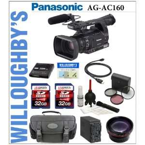  Panasonic AG AC160 AVCCAM HD Professional 24fps Handheld Camcorder 
