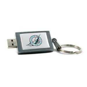  Centon 2gb Datastick Keychain Florida Marlins Usb 2.0 