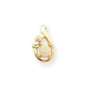  10k Tri color Black Hills Gold Opal Earrings: Jewelry