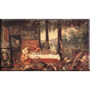   16x9 Streched Canvas Art by Brueghel, Jan the Elder: Home & Kitchen