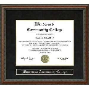    Windward Community College Diploma Frame