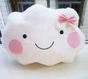 Lovely Pink Bowknot White Clouds Female Pillow/Cushion 40*29CM loves 