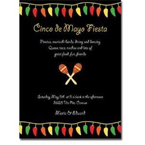   Holiday Invitations (Cinco de Mayo Maracas)