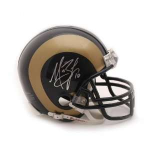  Marc Bulger St. Louis Rams Autographed Mini Helmet: Sports 