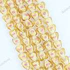 2st Golden Clam Glass Beads 27x12mm E112 1  