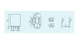 JQX 13F 2Z 12VDC Coil Contact Relay  