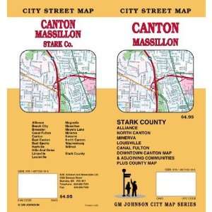   Canton, Massillion And Stark County, Ohio Street Map