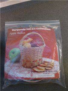   Burgundy Hill Kit Collection Spoke Woven 6 X 9 Apple Basket  