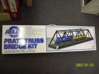 Atlas 3 Rail Pratt Truss Bridge Kit Single Track #6920 (40 Length By 