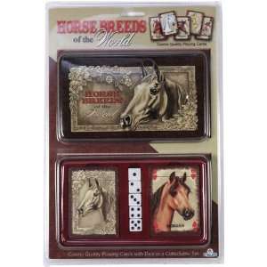 Horse Breeds of the World Playing Card and Dice Set 