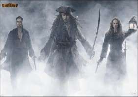 PIRATES OF CARIBBEAN 3 AT WORLDS END JACK RED POSTER  