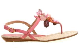 Nine West Womens Sandals Takis Pink Fancy Slingback  
