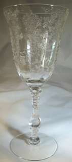 CAMBRIDGE ROSE POINT CRYSTAL #3121 10 OUNCE TALL WATER GOBLET!  
