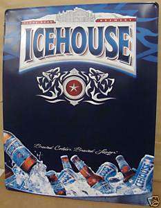 ICE HOUSE PLANK ROAD BREWERY EMBOSSED METAL SIGN NEW  