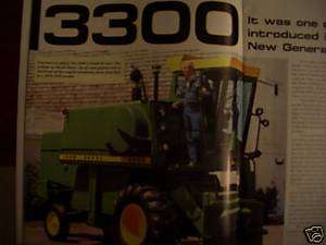 John Deere 3300 combine Green Magazine early A tractors  
