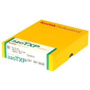  TXP Tri X 320 B&W Negative Film, 4 x 5 50 Sheets Camera 