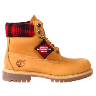 Timberland Mens Boots 33561 6 Woolrich Wheat Plaid Red  
