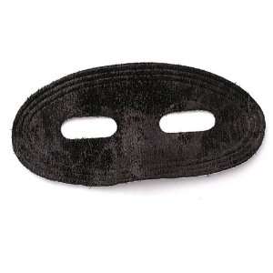  Black Lame Oval Mardi Gras Mask 