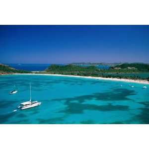  Deep Bay, Beach and Yachts, Blue Water, Antigua, Caribbean Islands 