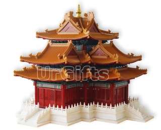 3D Model Classical Architecture Corner Tower Jiaolou  