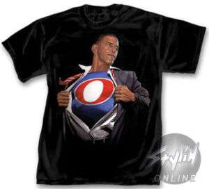 President Barack Obama Superman T Shirt L Alex Ross  