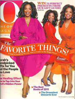 The Oprah Magazine December 2011 Favorite Things Best Books Healing 