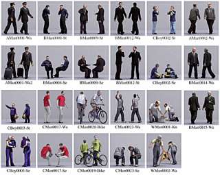   23 Still Characters with 46 Poses   Professional Bundle 1 for 3ds Max