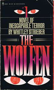 Whitley Strieber THE WOLFEN Signed First Printing  