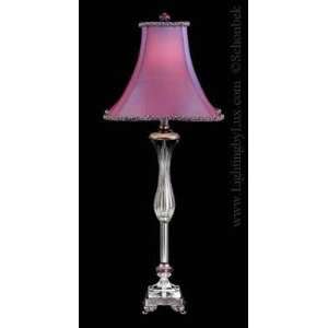 Schonbek Cellini Pink Shade Buffet Table Lamp: Home 