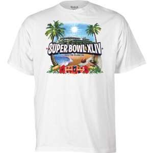  Reebok Super Bowl XLIV Short Sleeve Beach T Shirt XX Large 