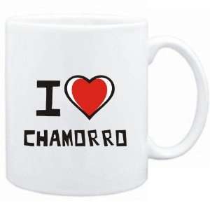  Mug White I love Chamorro  Languages