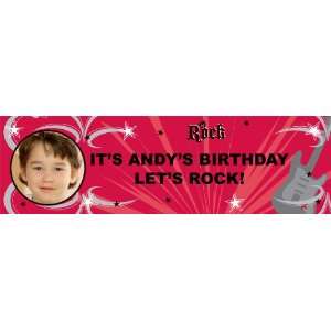  Rock Star Personalized Photo Banner Large 30 x100 