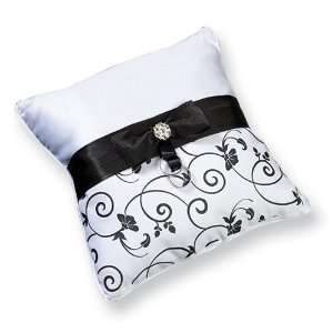  Black/White Ring Pillow: Jewelry