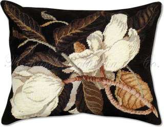 Magnolia Blossoms Floral Decorative Sofa Cushion Pillow  
