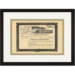   /Matted Print 17x23, Windham Bay Gold Mining Company: Home & Kitchen