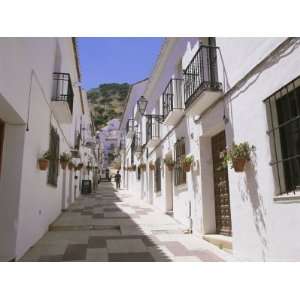  Street in the White Hill Village of Mijas, Costa Del Sol 