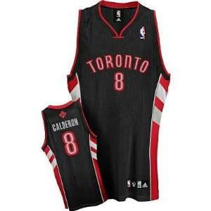  Toronto Raptors #8 Jose Calderon Black Jersey Sports 