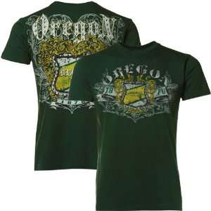    My U Oregon Ducks Green Afflicted T shirt: Sports & Outdoors