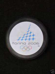 2006 Torino Winter Olympics Collectors Hockey Puck  