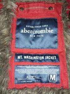 Abercrombie Mount Washington Fur Coat Size Medium  