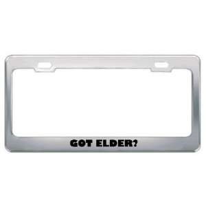  Got Elder? Last Name Metal License Plate Frame Holder 