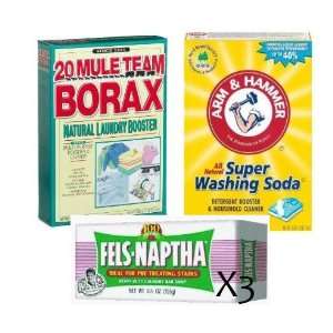   Laundry Soap Kit   Fels Naptha, Borax & Washing Soda