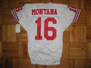 90s Authentic 49ers Joe Montana WILSON jersey 42 SIGNED PRO Line 