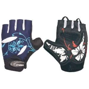  Cycling Gloves Chiba Lady Flower Large Blue Sports 