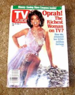 1989 TV GUIDE OPRAH WINFREY *THE RICHEST WOMAN ON TV* V  